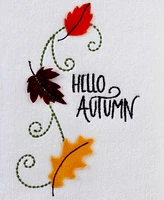 Skl Home Hello Autumn Cotton 2 Piece Hand Towel, 16" x 25"