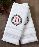 Skl Home Wreath Monogram Cotton Hand Towel, 16" x 26"