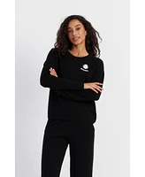 Chinti and Parker Women's & Snoopy Badge Wool Cashmere Sweater