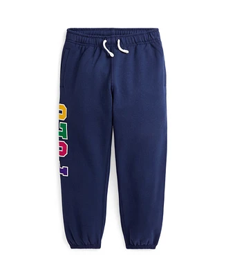 Polo Ralph Lauren Toddler and Little Girls Corduroy-Logo Fleece Jogger Pant