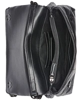 Karl Lagerfeld Paris Lavande Leather Crossbody