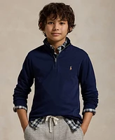 Polo Ralph Lauren Big Boys Cotton Interlock Quarter-Zip Pullover