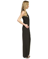 Michael Kors Women's Astor Studded Sleeveless Mock-Neck Jumpsuit