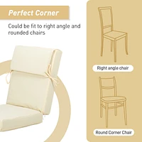 Aoodor Outdoor Chair Cushion 20.5x20.5x4.33 inches Patio Furniture Seat Cushion