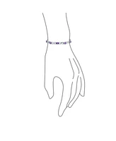 Bling Jewelry 9CT Oval Cz Alternating Infinity Tennis Bracelet Sterling Silver