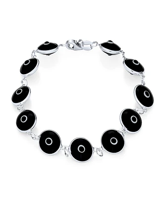 Bling Jewelry Protection Good Luck Amulet Strand Bracelet Multicolor Evil Eye Beads 7-7.5 Inch