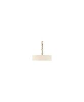 Possini Euro Design Warm Gold Pendant Chandelier Lighting 20" Wide Modern White Linen Drum Shade 4-Light Fixture for Dining Room Living House Foyer Ki