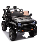 Streamdale Furniture 24V Kids Ride-On Truck with Parental Control, Four-Wheel Suspension, Music, MP3