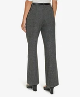 Clavin Klein Petite High-Rise Belted Wide-Leg Pants