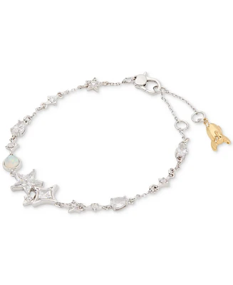 Kate Spade New York Cosmos Two-Tone Cubic Zirconia & Stone Star Flex Bracelet