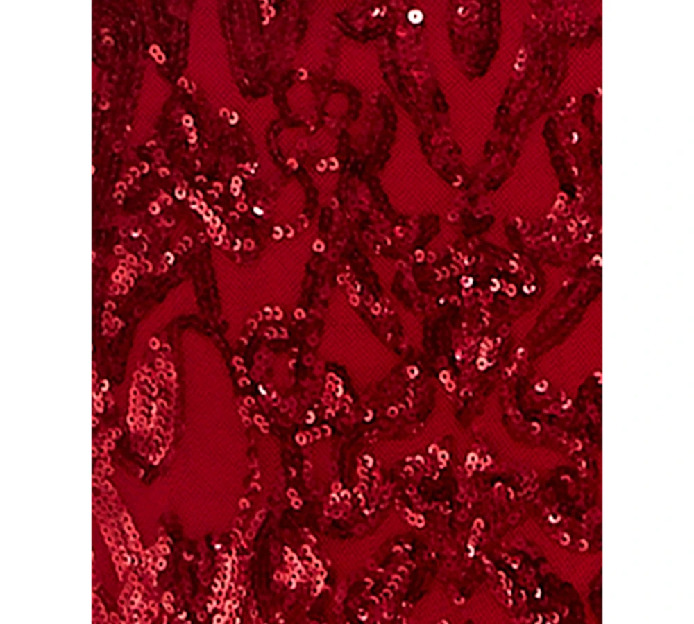 B Darlin Juniors' Sequinned Bustier Evening Gown