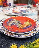 Certified International Morning Rooster Set of 4 Salad Plates