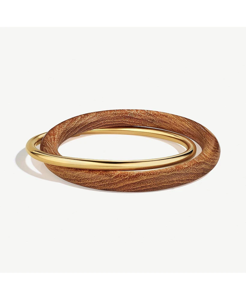 Soko Teak Interlocking Bangles