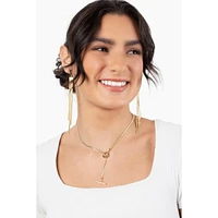 Soko Safu Herringbone Lariat Necklace