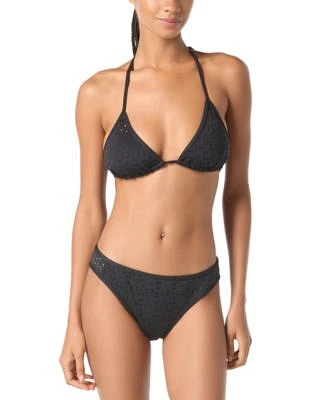 Michael Michael Kors Womens Laser Cut Triangle Bikini Top Laser Cut Bikini Bottoms