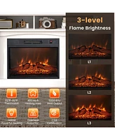 58'' Fireplace Tv Stands Media Consoles with 1400W Electric