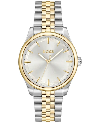 Hugo Boss Women's Graceful Quartz Basic Two-Tone Stainless Steel Watch 36mm