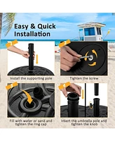Skonyon 22 Inch Fillable Heavy-Duty Round Patio Umbrella Base Stand