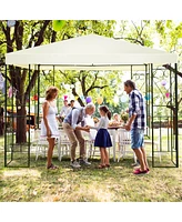 Skonyon 10 x 10 Feet Patio Gazebo Canopy Tent Garden Shelter