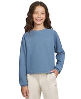 Champion Big Girls Active Ribbed Crewneck Sweatshirt