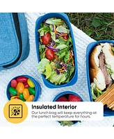Superio Insulated Lunch Bag with Containers
