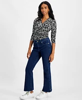 I.n.c. International Concepts Petite High-Rise Flare Jeans, Created for Macy's