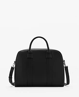 Mango Men's Leather-Effect Briefcase