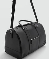 Mango Men's Patent Leather-Effect Bowling Bag