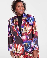 I.n.c. International Concepts Plus Printed Blazer, Created for Macy's