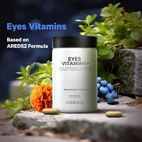 Codeage Eyes Vitamins - Areds 2 Formula Supplement - Astaxanthin, Lutein, Zeaxanthin, Meso