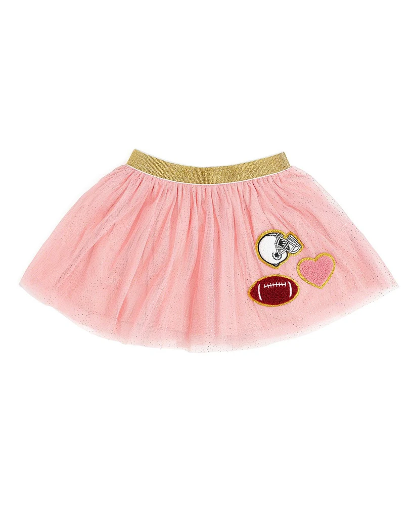 Sweet Wink Little and Big Girls Football Patch Tutu Skirt