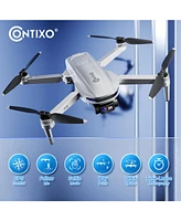 Contixo F28 Foldable Gps Drone - 2K Fhd Camera with Gps Control and Selfie Mode - Follow Me, Way Point, & Orbit Mode -With Carrying Case