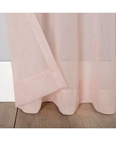 Silvia 50" x 95" Crushed Semi-Sheer Curtain Panel