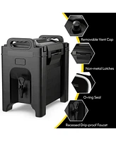 Skonyon 2.5 Gallon Insulated Beverage Server Dispenser-Black