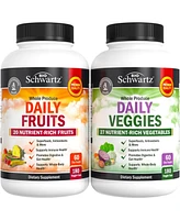 BioSchwartz Daily Fruits and Veggies Supplement for Women and Men - 47 Whole Food Fruits and Vegetables