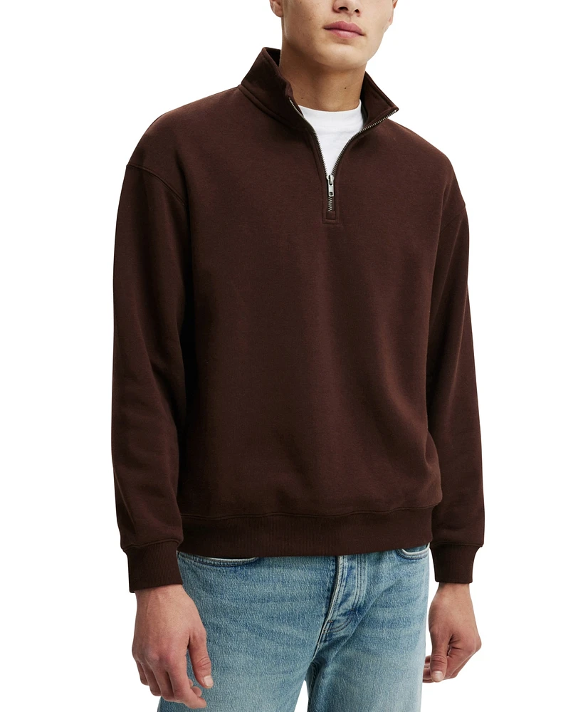 Cotton On Men's 1/4 Zip Fleece