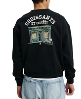 Cotton On Men's Box Fit Graphic Crew Sweater