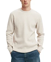 Cotton On Men's Chunky Waffle Long Sleeve T-shirt
