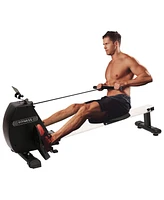 Simplie Fun Rowing Machine: Foldable Home Use with 264 Lbs Weight Capacity and Seat Cushion