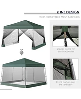 Slant Leg Canopy Tent with Netting and Carry Bag