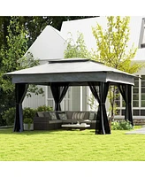 11' x 11' Pop-Up Canopy with Netting for Shade and Protection