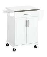 Streamdale Furniture Rolling Kitchen Cart with Storage