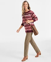 Style & Co Women's Boatneck Shine Sweater, Created for Macy's