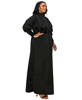 L I V D Plus Laufey Pleated Bodice Maxi Dress