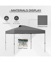 Pop-Up Canopy Tent with Adjustable Height