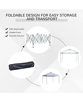 Streamdale Furniture Pop Up Canopy Tent | 10'x10' Instant Sun Shelter with Adjustable Height