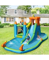 Bountech Inflatable Water Slide Kids Bounce House Splash Water Pool w/ Blower