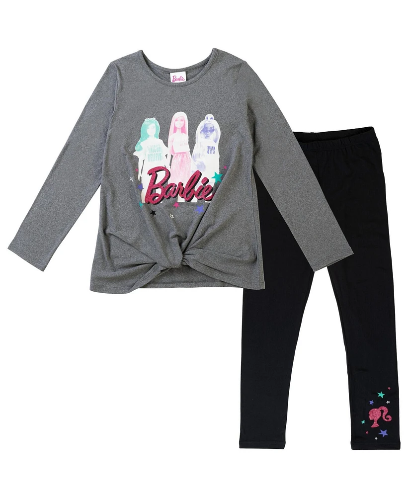 Barbie Girls T-Shirt and Leggings Outfit Set to