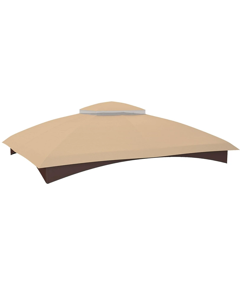 Simplie Fun 10' x 12' Gazebo Canopy Cover, Beige