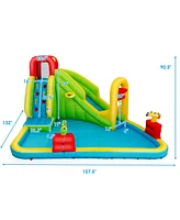 Costway Inflatable Water Slide Kids Bounce House Without Blower